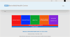 Desktop Screenshot of berinsfieldhealthcentre.nhs.uk